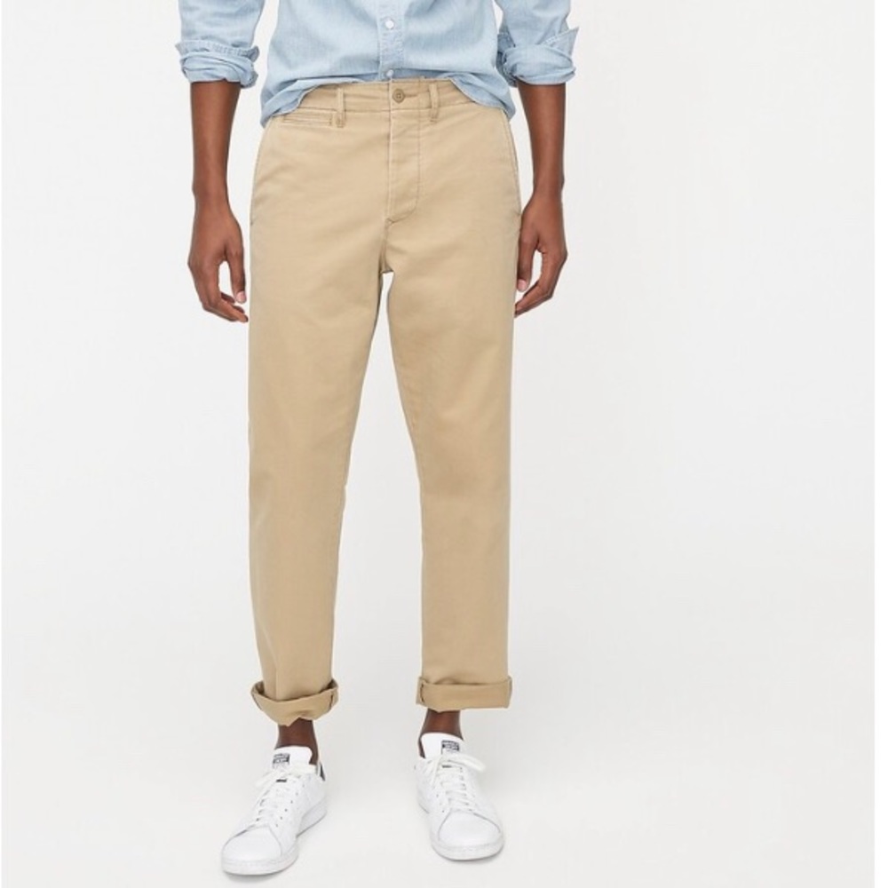 J.Crew Wallace Barnes Slim-fit military officer's chino pant W32 L30